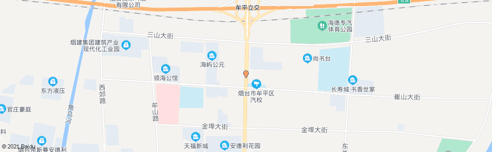 烟台海屿公元(胜达汽校)_公交站地图_烟台公交_妙搜公交查询2024