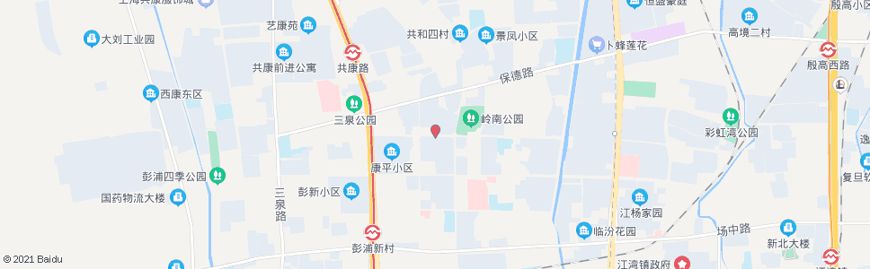 上海汾西路岭南路_公交站地图_上海公交_妙搜公交查询2024