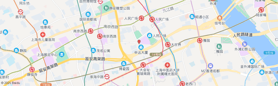 上海黄陂北路武胜路_公交站地图_上海公交_妙搜公交查询2024