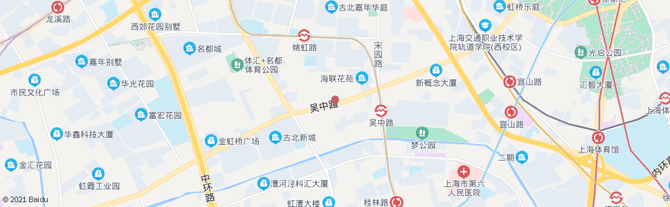 上海吴中路姚虹路(招呼站)_公交站地图_上海公交_妙搜公交查询2024