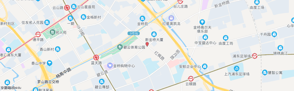 上海碧云路红枫路(招呼站)_公交站地图_上海公交_妙搜公交查询2024