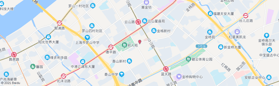 上海金杨路居家桥路_公交站地图_上海公交_妙搜公交查询2024