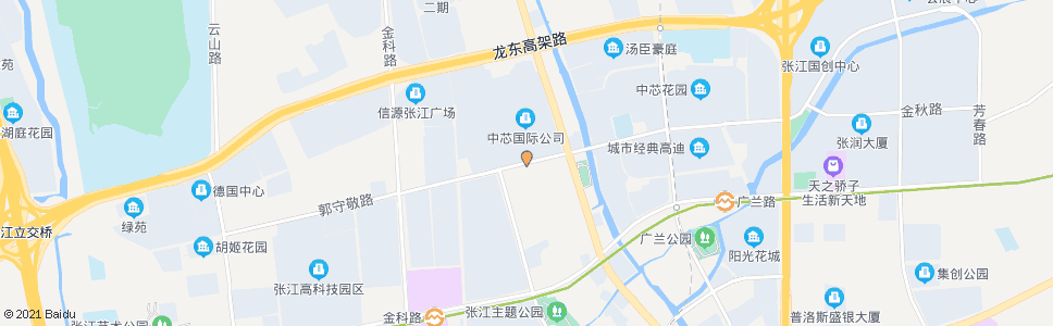 上海郭守敬路张江路_公交站地图_上海公交_妙搜公交查询2024