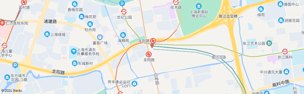 上海龙阳路地铁站(龙阳路龙汇路)_公交站地图_上海公交_妙搜公交查询2024