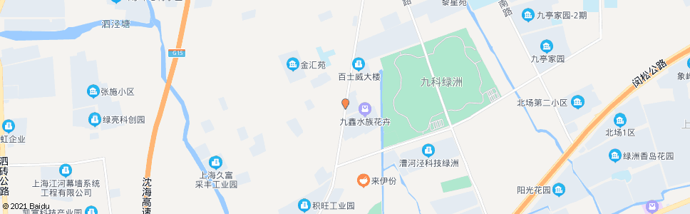 上海九新公路田庄路(招呼站)_公交站地图_上海公交_妙搜公交查询2024