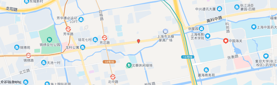 上海中界(高科西路镇中心路)_公交站地图_上海公交_妙搜公交查询2024