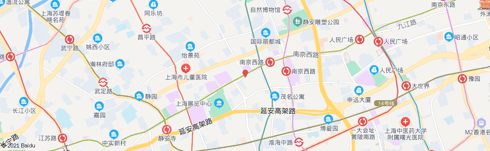 上海江宁路南京路_公交站地图_上海公交_妙搜公交查询2024