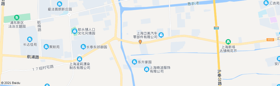 上海沪南公路航鸣路_公交站地图_上海公交_妙搜公交查询2024