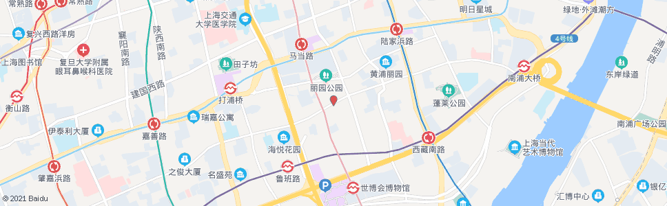 上海斜土路蒙自路_公交站地图_上海公交_妙搜公交查询2024