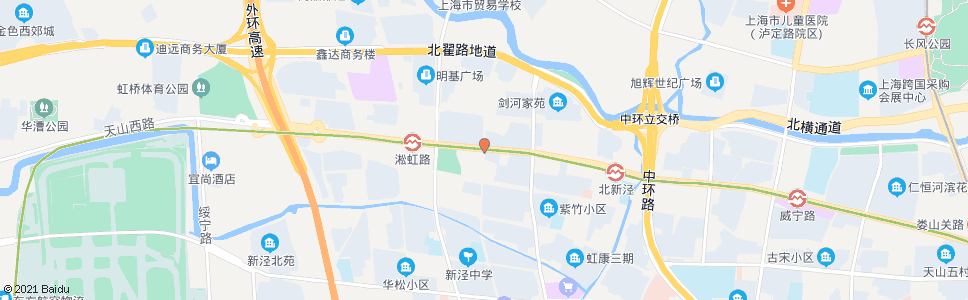 上海天山西路平塘路(招呼站)_公交站地图_上海公交_妙搜公交查询2024