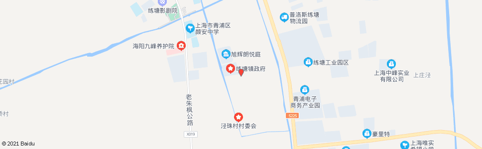 上海章练塘路泾珠路(镇政府)_公交站地图_上海公交_妙搜公交查询2024