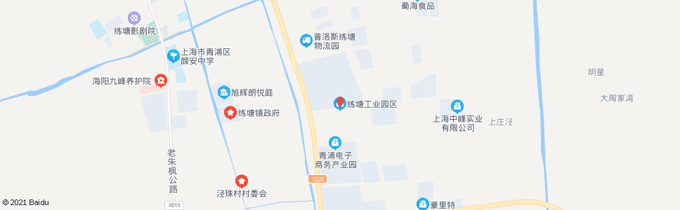 上海章练塘路朱枫公路(工业园区)_公交站地图_上海公交_妙搜公交查询2024