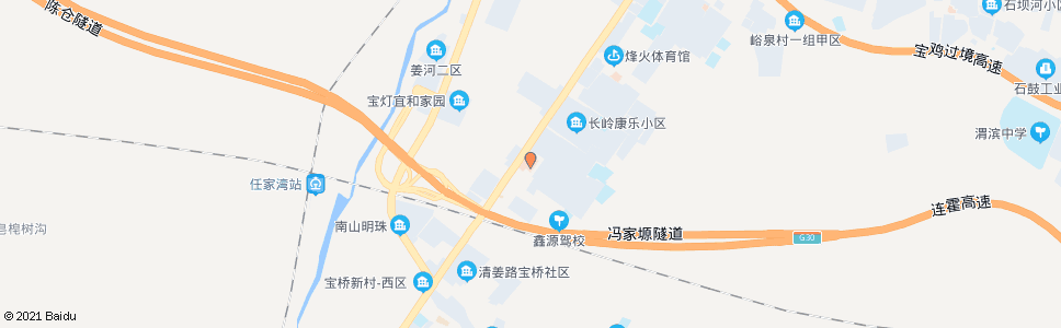 宝鸡409医院_公交站地图_宝鸡公交_妙搜公交查询2024