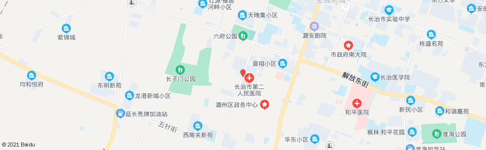 长治市二医院_公交站地图_长治公交_妙搜公交查询2024