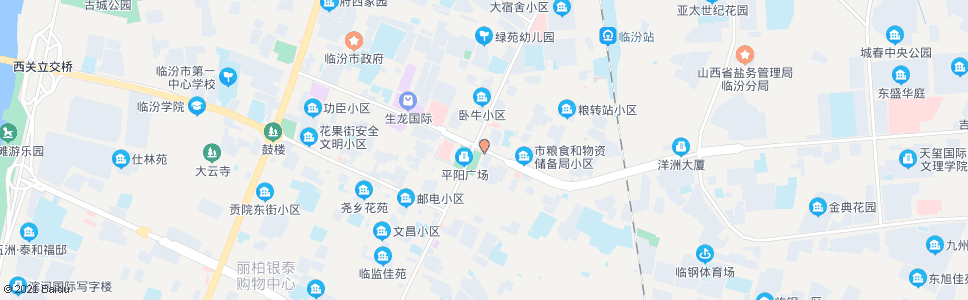 临汾花果城饭店(广场)_公交站地图_临汾公交_妙搜公交查询2024