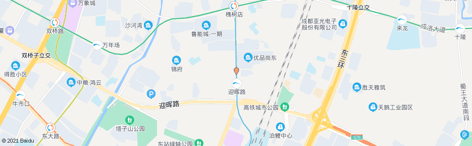 成都杨柳店北路_公交站地图_成都公交_妙搜公交查询2024