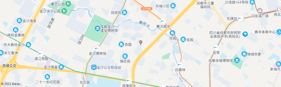 成都二环路府南新区路口_公交站地图_成都公交_妙搜公交查询2024