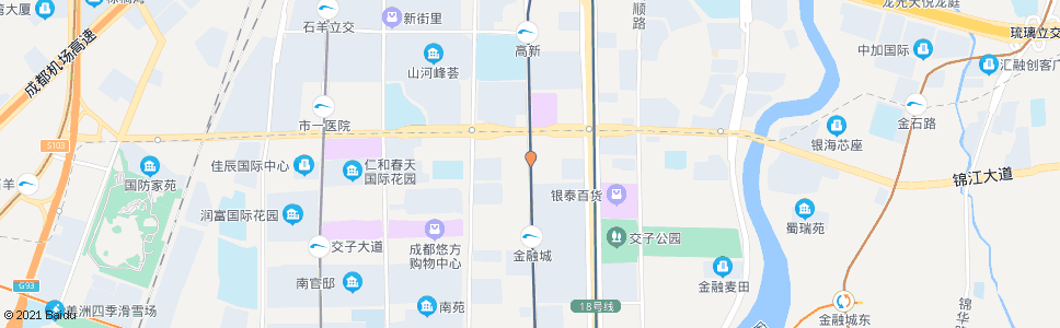 成都交子北一路蜀绣西路口_公交站地图_成都公交_妙搜公交查询2024