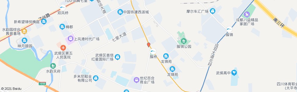 成都百锦路武侯大道口_公交站地图_成都公交_妙搜公交查询2024