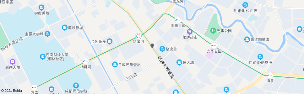 成都红光路北_公交站地图_成都公交_妙搜公交查询2024