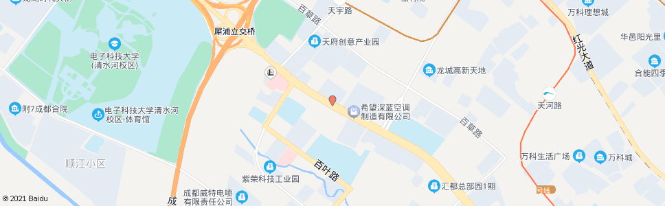 成都西芯大道天虹路口_公交站地图_成都公交_妙搜公交查询2024