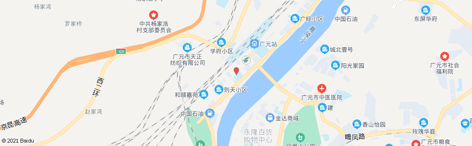 广元浙江大酒店_公交站地图_广元公交_妙搜公交查询2024