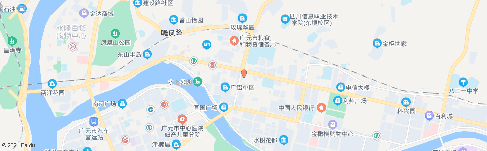 广元劳动大厦_公交站地图_广元公交_妙搜公交查询2024