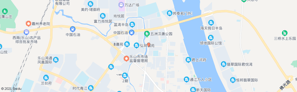 乐山通江小学(白燕路)_公交站地图_乐山公交_妙搜公交查询2024