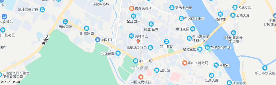 乐山茶坊路凤凰路口_公交站地图_乐山公交_妙搜公交查询2024