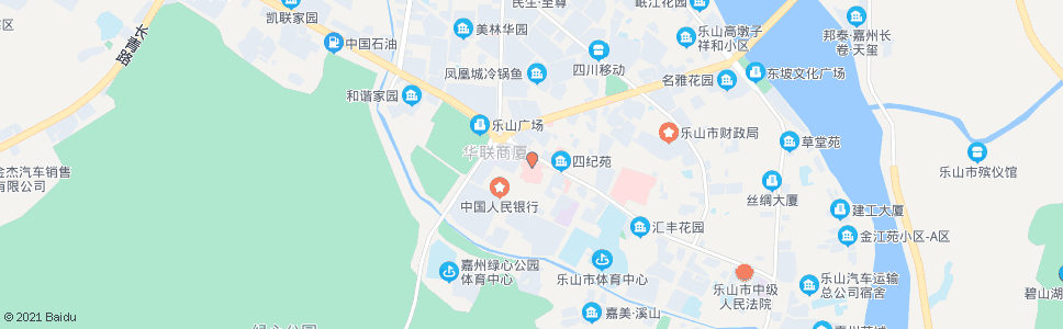 乐山市中医院_公交站地图_乐山公交_妙搜公交查询2024