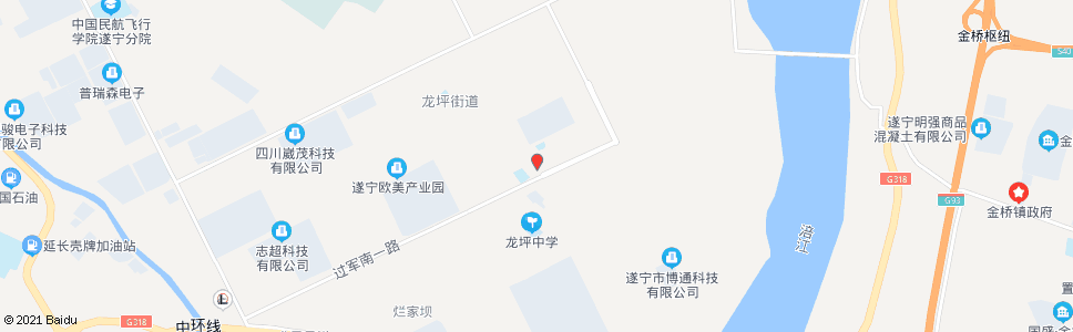 遂宁龙坪小学_公交站地图_遂宁公交_妙搜公交查询2024