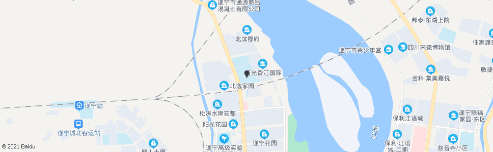 遂宁实验小学_公交站地图_遂宁公交_妙搜公交查询2024