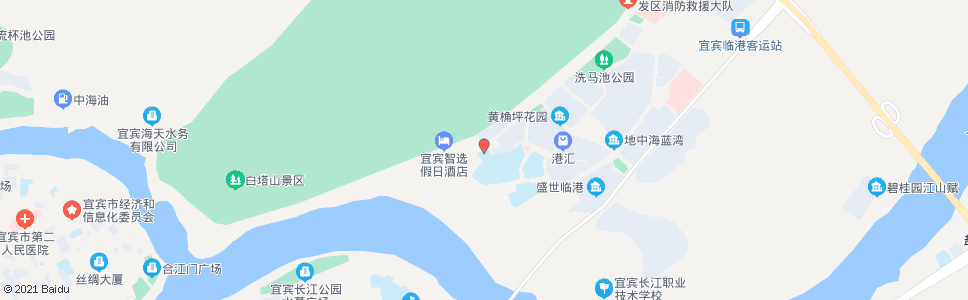 宜宾宜宾工职校(北门)_公交站地图_宜宾公交_妙搜公交查询2024