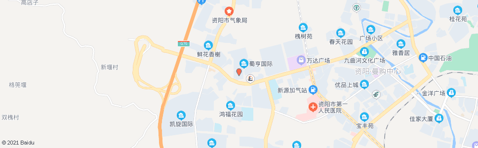 资阳蜀享大酒店_公交站地图_资阳公交_妙搜公交查询2024