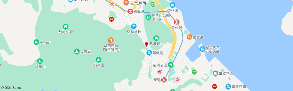 香港柴灣道(筲箕灣官立中學)_巴士站地圖_香港巴士_妙搜巴士搜尋2024