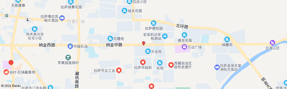 拉萨乐业园北站_公交站地图_拉萨公交_妙搜公交查询2024