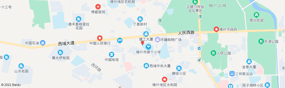 喀什南建司_公交站地图_喀什公交_妙搜公交查询2024