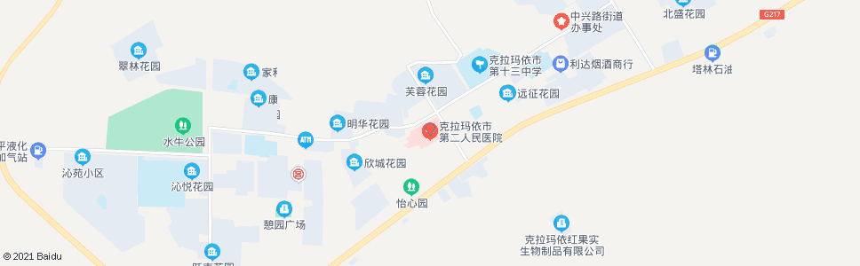 克拉玛依白碱滩医院_公交站地图_克拉玛依公交_妙搜公交查询2024