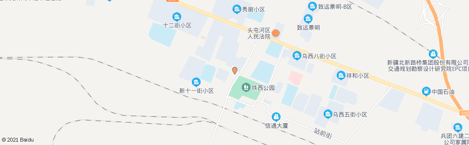 乌鲁木齐铁西公园_公交站地图_乌鲁木齐公交_妙搜公交查询2024