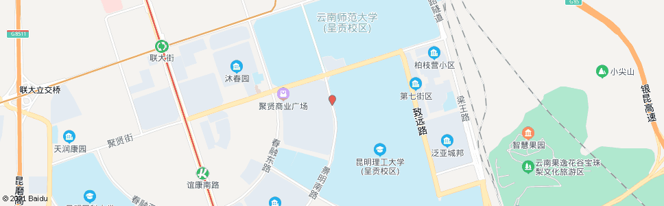 昆明景明南路(聚贤街口)_公交站地图_昆明公交_妙搜公交查询2024