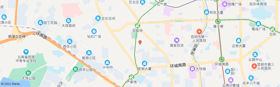 昆明工人新村(安康路)_公交站地图_昆明公交_妙搜公交查询2024