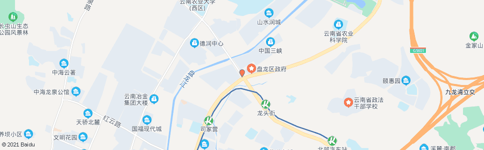 昆明北京路口(沣源路)_公交站地图_昆明公交_妙搜公交查询2024