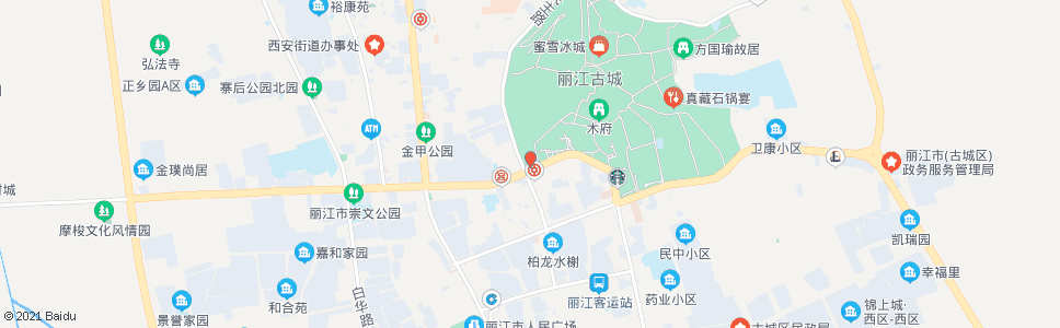 丽江新森龙大酒店_公交站地图_丽江公交_妙搜公交查询2024