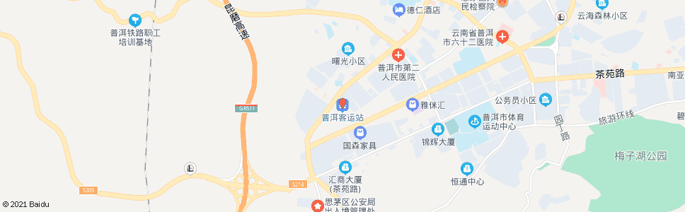 普洱客运南站_公交站地图_普洱公交_妙搜公交查询2024