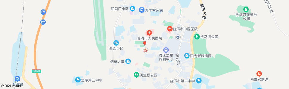 普洱绿岛公园_公交站地图_普洱公交_妙搜公交查询2024