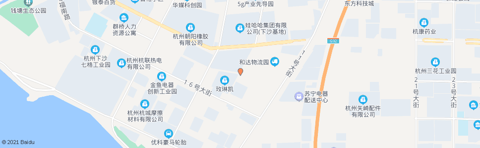 杭州十四号大街五号路口_公交站地图_杭州公交_妙搜公交查询2024