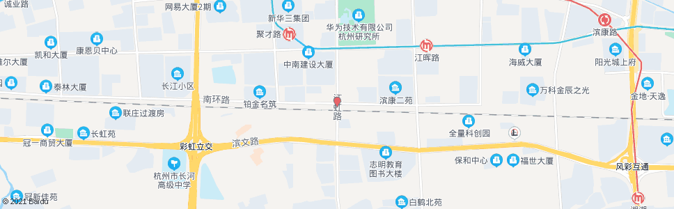 杭州南环路江虹路口_公交站地图_杭州公交_妙搜公交查询2024