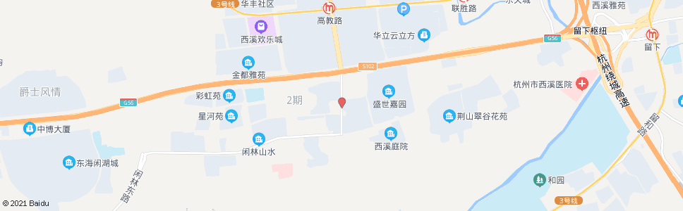 杭州闲林汪家岭_公交站地图_杭州公交_妙搜公交查询2024