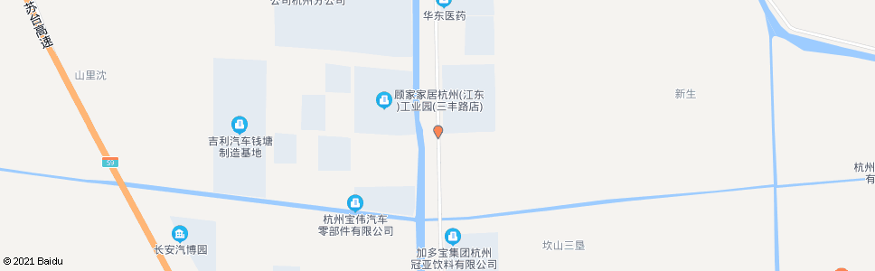 杭州梅林大道江东六路口_公交站地图_杭州公交_妙搜公交查询2024