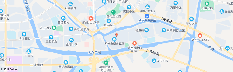 湖州都市家园一区_公交站地图_湖州公交_妙搜公交查询2024